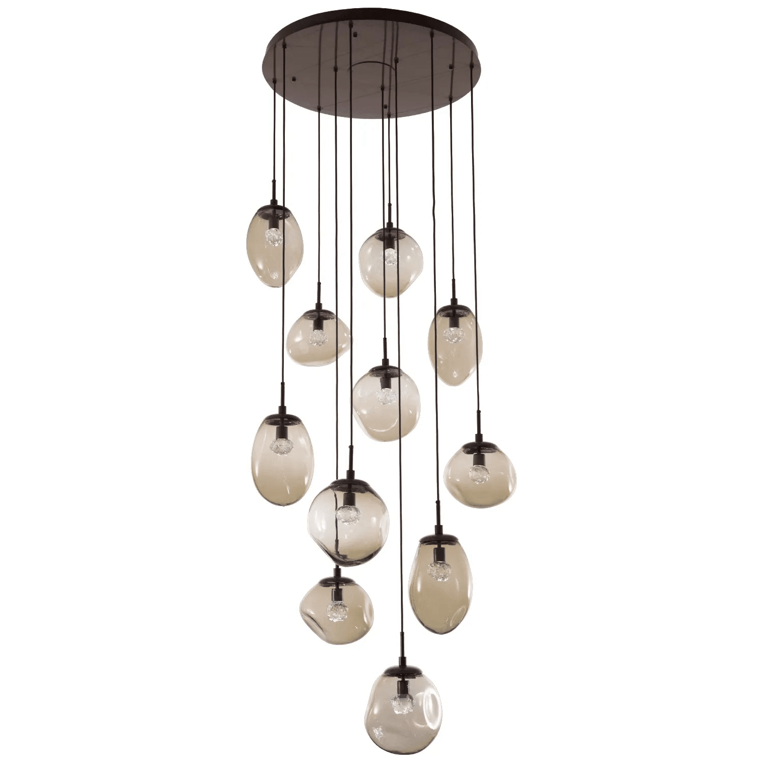 Hammerton Studio - Nebula Cosmos Round Multi-Port, 11-Light - CHB0069-11-FB-FB-C01-L1 - Canada Light Shop