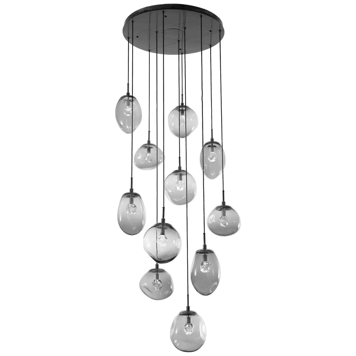 Hammerton Studio - Nebula Cosmos Round Multi-Port, 11-Light - CHB0069-11-MB-ZS-C01-L1 - Canada Light Shop