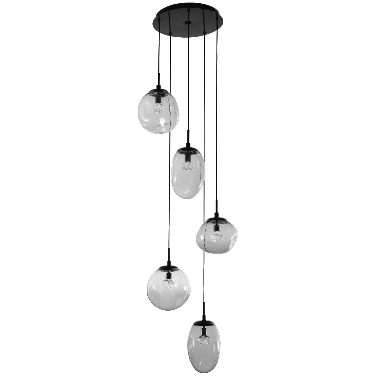 Hammerton Studio - Nebula Cosmos Round Multi-Port, 5-Light - CHB0069-05-MB-FS-C01-L1 - Canada Light Shop