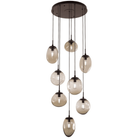 Hammerton Studio - Nebula Cosmos Round Multi-Port, 8-Light - CHB0065-08-FB-B-C01-E2 - Canada Light Shop