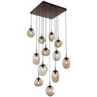 Hammerton Studio - Nebula Cosmos Square Multi-Port, 12-Light - CHB0065-12-FB-B-C01-E2 - Canada Light Shop