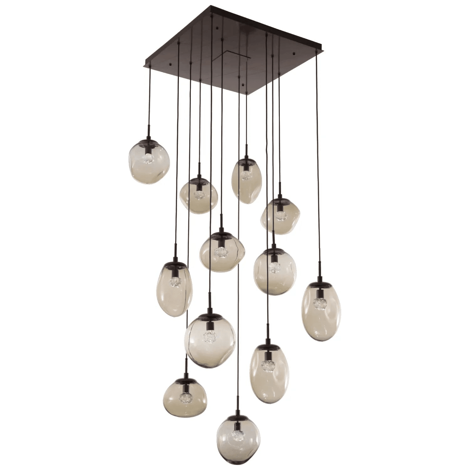 Hammerton Studio - Nebula Cosmos Square Multi-Port, 12-Light - CHB0069-12-FB-FB-C01-L1 - Canada Light Shop