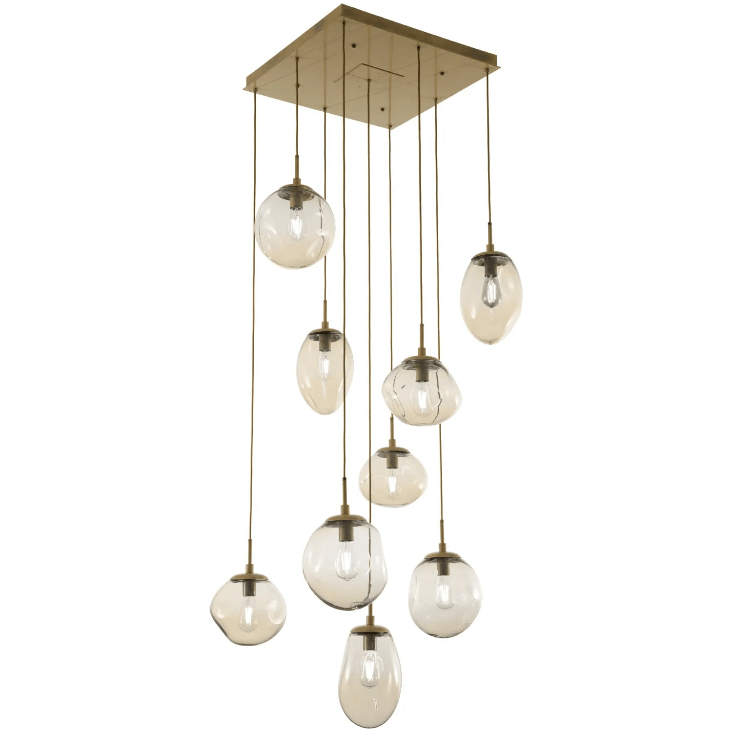 Hammerton Studio - Nebula Cosmos Square Multi-Port, 9-Light - CHB0065-09-GB-A-C01-E2 - Canada Light Shop