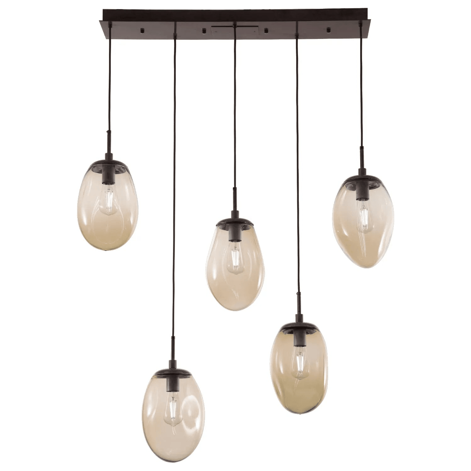 Hammerton Studio - Nebula Meteo Linear Multi-Port, 5-Light - PLB0063-05-FB-B-C01-E2 - Canada Light Shop