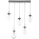 Hammerton Studio - Nebula Meteo Linear Multi-Port, 5-Light - PLB0067-05-BS-GC-C01-L1 - Canada Light Shop