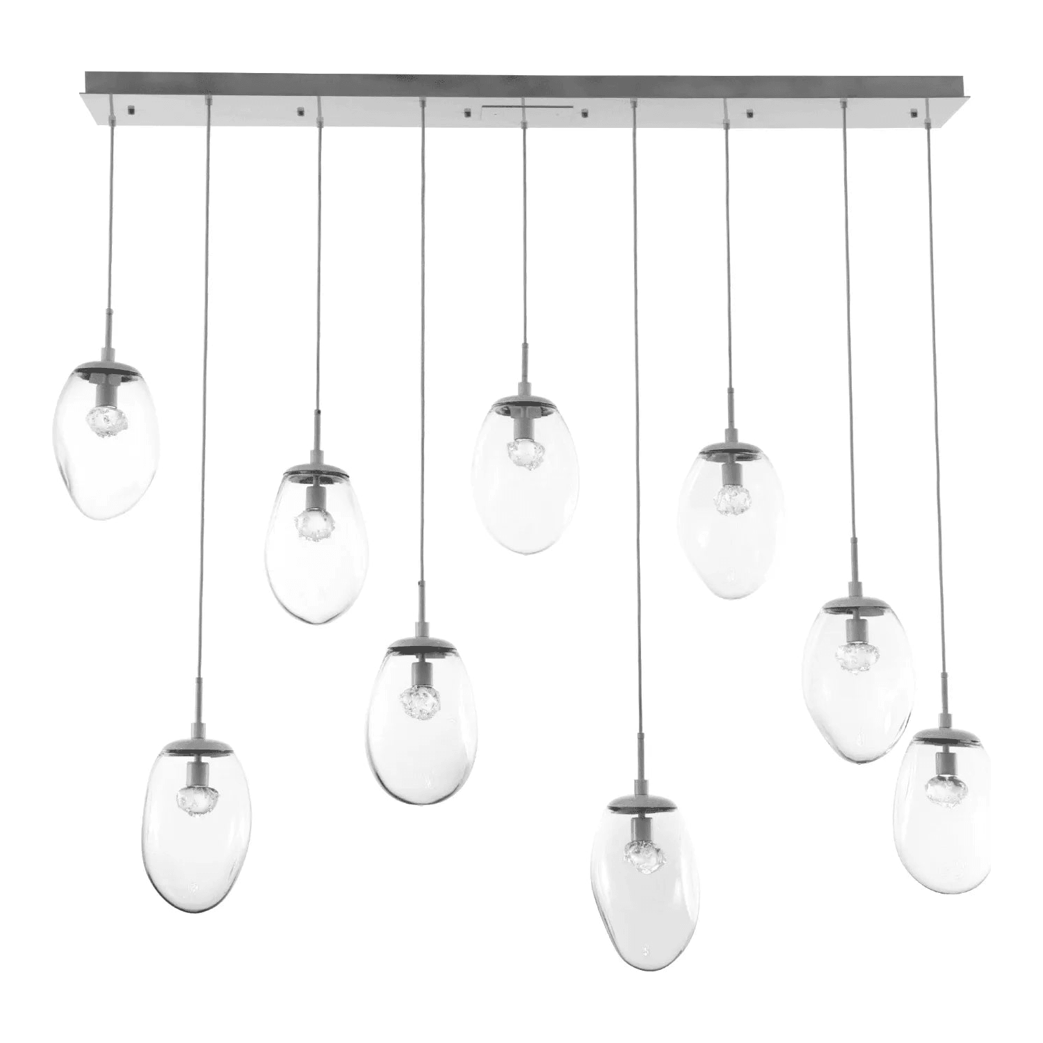 Hammerton Studio - Nebula Meteo Linear Multi-Port, 9-Light - PLB0067-09-BS-FC-C01-L1 - Canada Light Shop