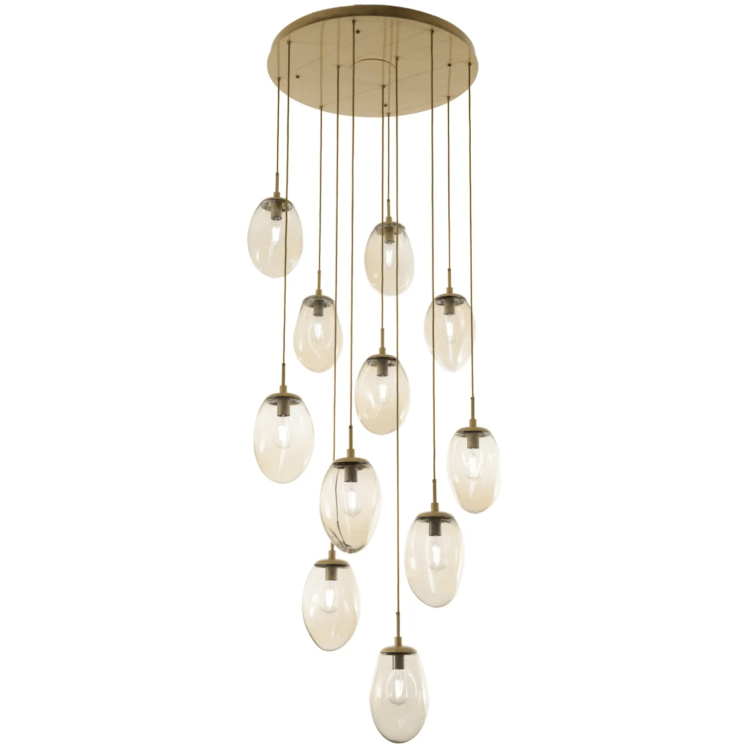 Hammerton Studio - Nebula Meteo Round Multi-Port, 11-Light - CHB0063-11-BS-A-C01-E2 - Canada Light Shop