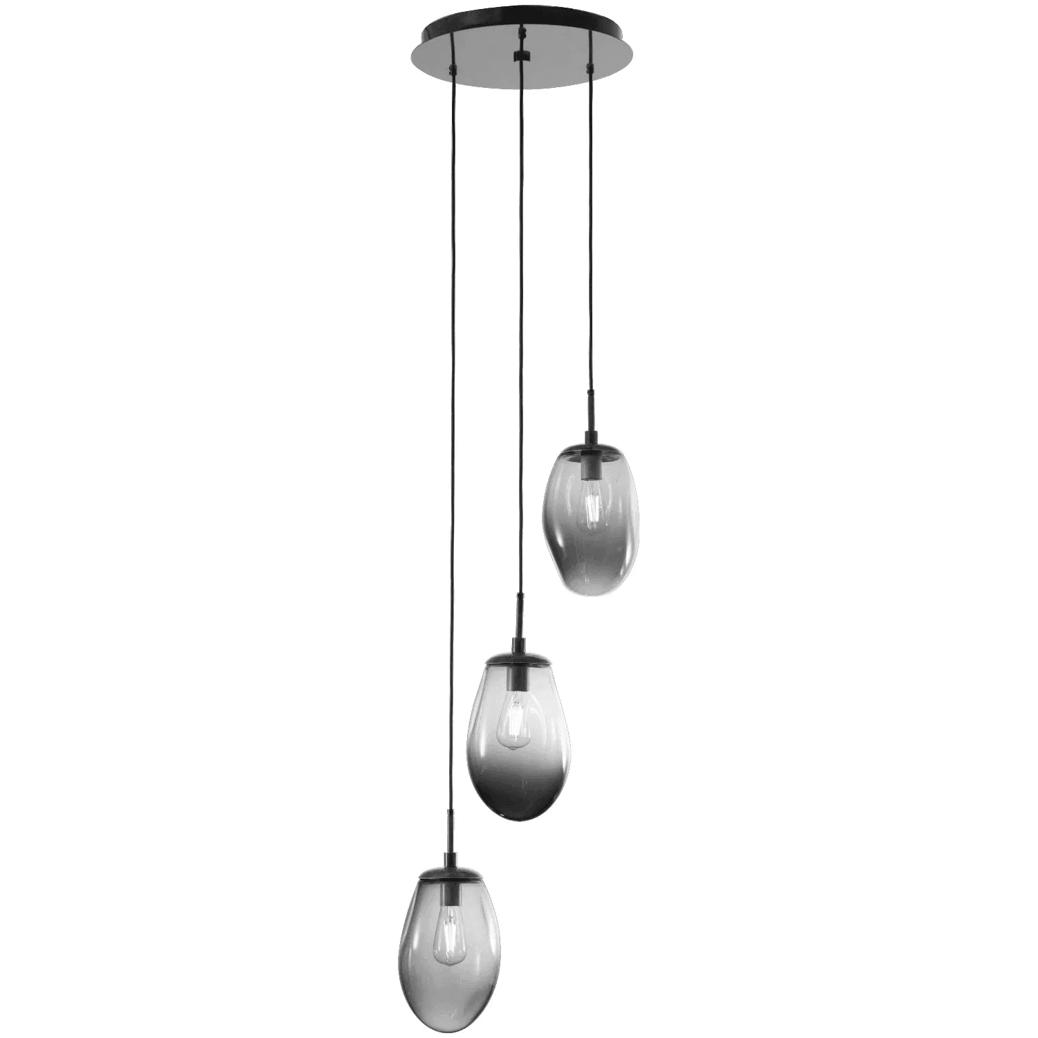 Hammerton Studio - Nebula Meteo Round Multi-Port, 3-Light - CHB0063-03-MB-S-C01-E2 - Canada Light Shop