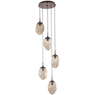 Hammerton Studio - Nebula Meteo Round Multi-Port, 5-Light - CHB0067-05-FB-FB-C01-L1 - Canada Light Shop