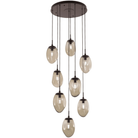 Hammerton Studio - Nebula Meteo Round Multi-Port, 8-Light - CHB0063-08-FB-B-C01-E2 - Canada Light Shop