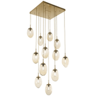 Hammerton Studio - Nebula Meteo Square Multi-Port, 12-Light - CHB0063-12-BS-A-C01-E2 - Canada Light Shop