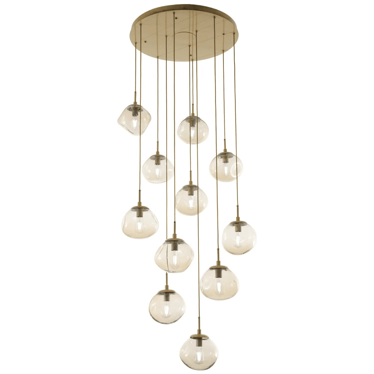 Hammerton Studio - Nebula Nova Round Multi-Port, 11-Light - CHB0064-11-BS-A-C01-E2 - Canada Light Shop