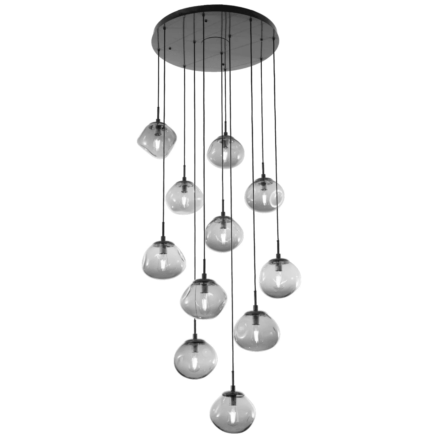 Hammerton Studio - Nebula Nova Round Multi-Port, 11-Light - CHB0064-11-MB-S-C01-E2 - Canada Light Shop