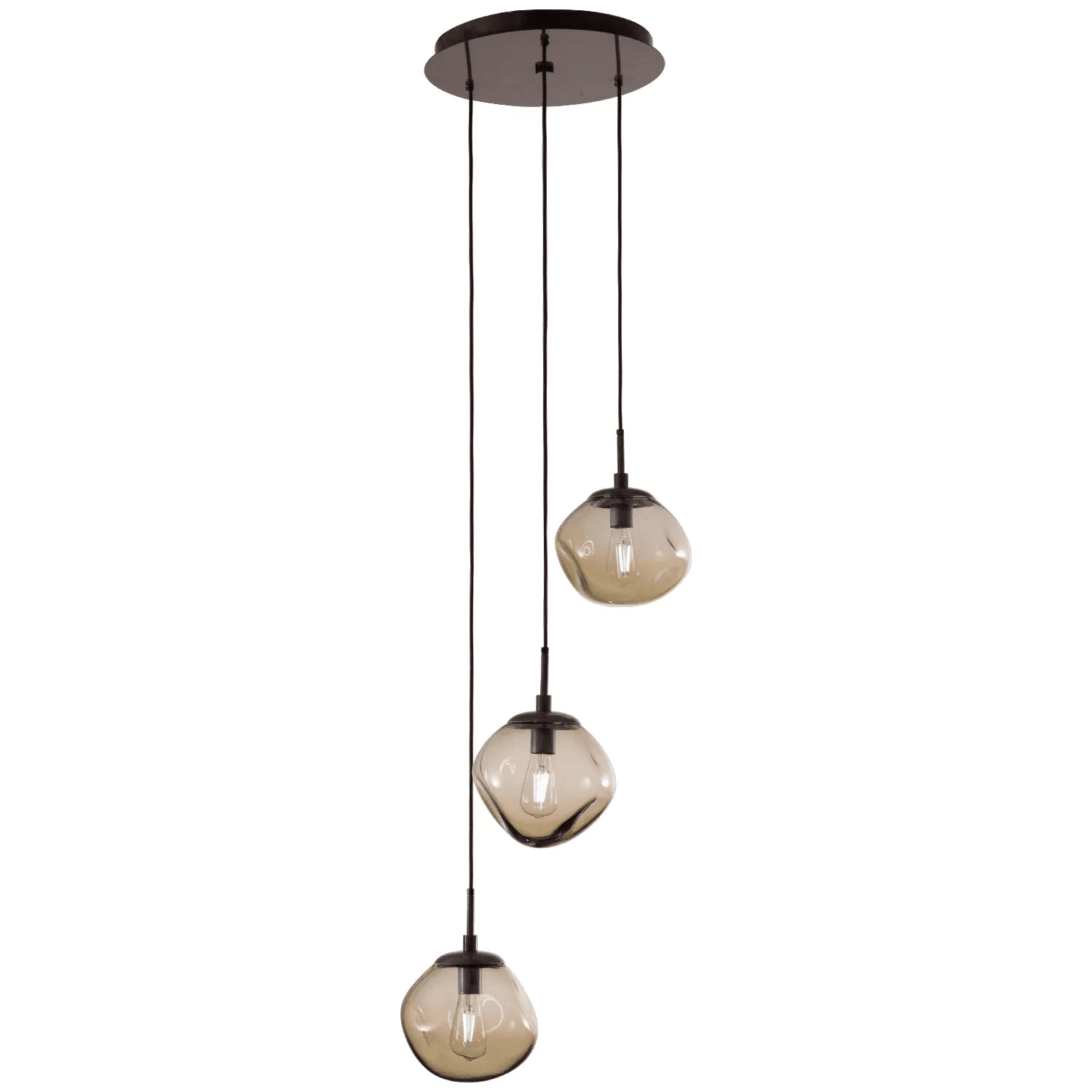 Hammerton Studio - Nebula Nova Round Multi-Port, 3-Light - CHB0064-03-BS-A-C01-E2 - Canada Light Shop