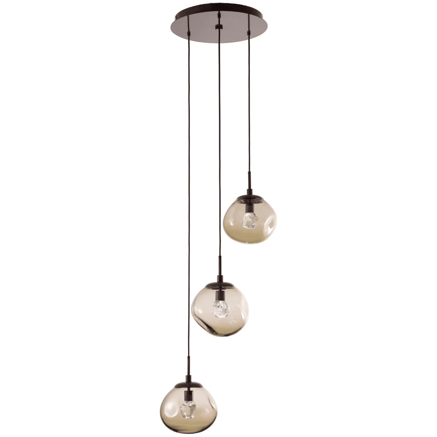Hammerton Studio - Nebula Nova Round Multi-Port, 3-Light - CHB0068-03-FB-ZB-C01-L1 - Canada Light Shop