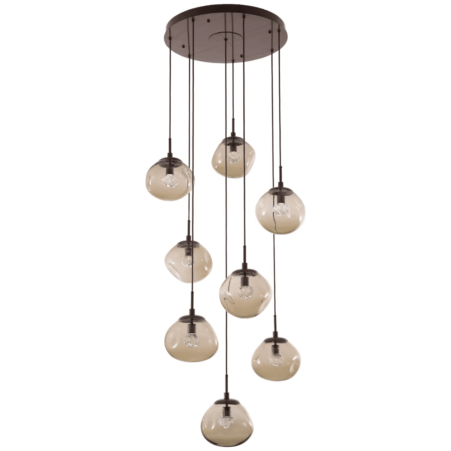 Hammerton Studio - Nebula Nova Round Multi-Port, 8-Light - CHB0068-08-FB-FB-C01-L1 - Canada Light Shop