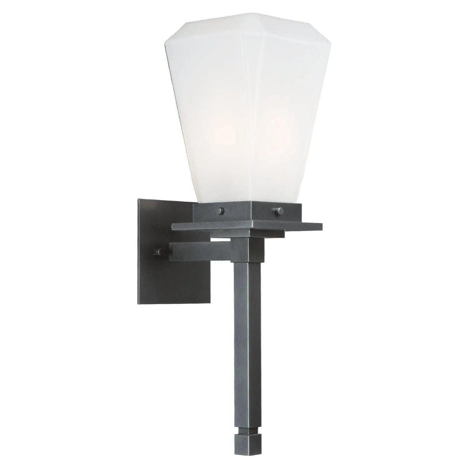 Hammerton Studio - Outdoor Beacon Torch Sconce - ODB0043-0B-AG-C-E2 - Canada Light Shop