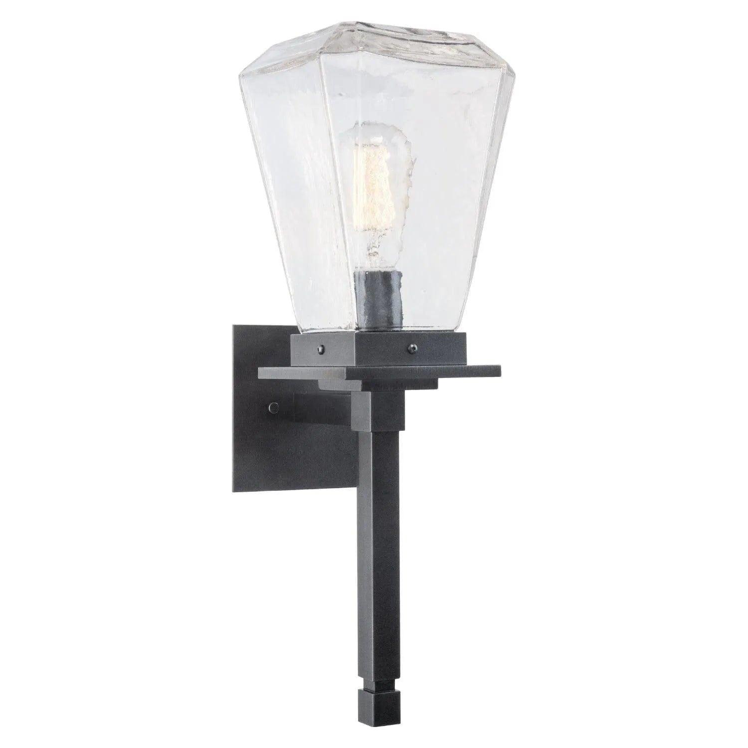 Hammerton Studio - Outdoor Beacon Torch Sconce - ODB0043-0B-AG-C-L2 - Canada Light Shop