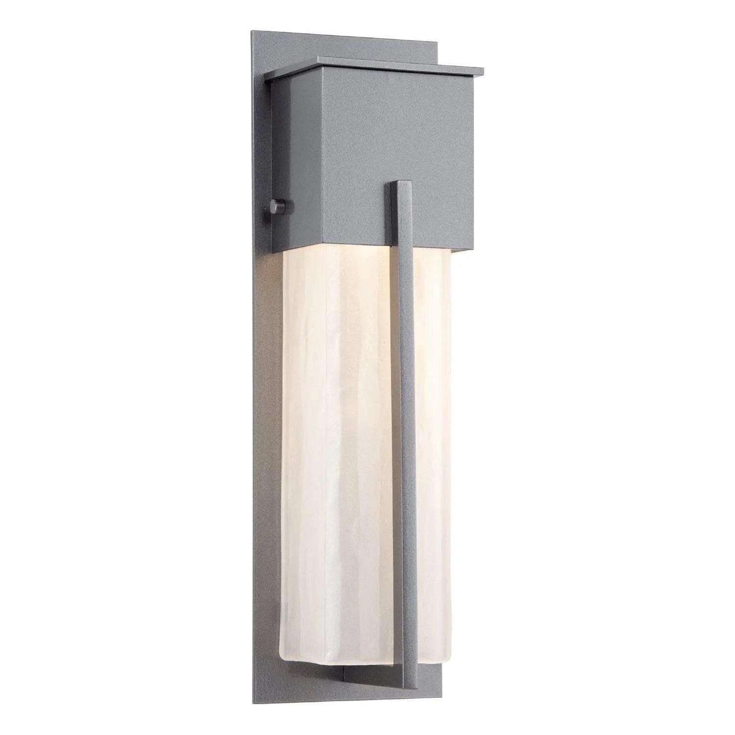 Hammerton Studio - Outdoor Short Square Cover Sconce with Metalwork - ODB0055-16-AG-FG-L2 - Canada Light Shop