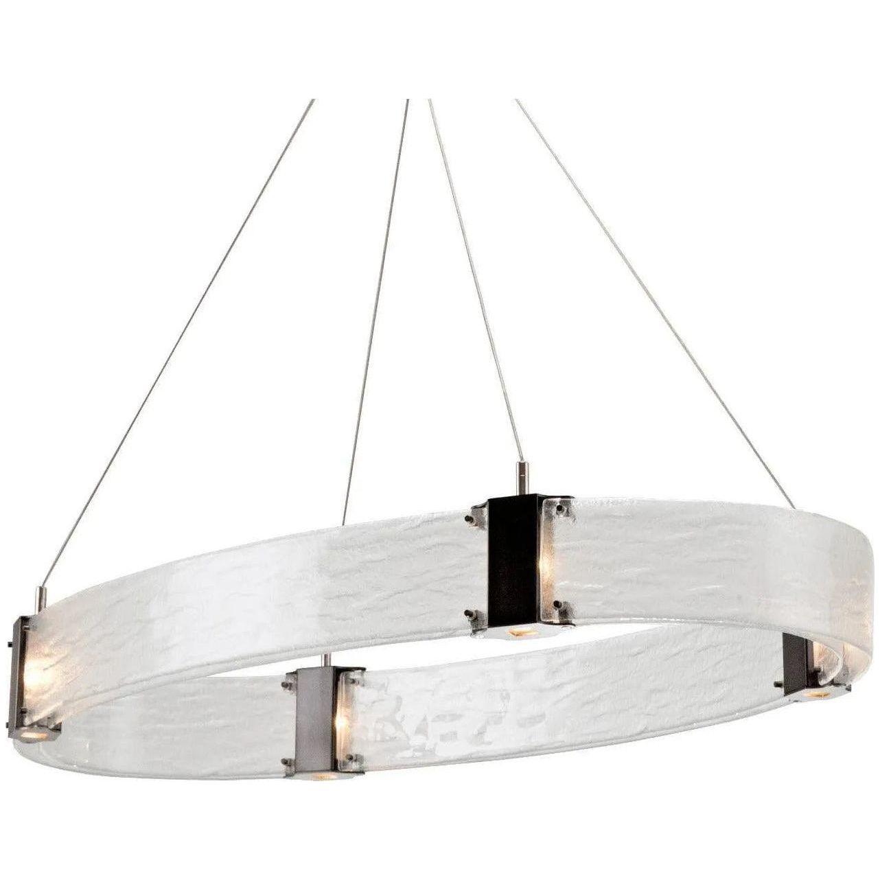 Hammerton Studio - Parallel Oval Chandelier, 44-Inch - PLB0042-44-GM-CG-CA1-L1 - Canada Light Shop