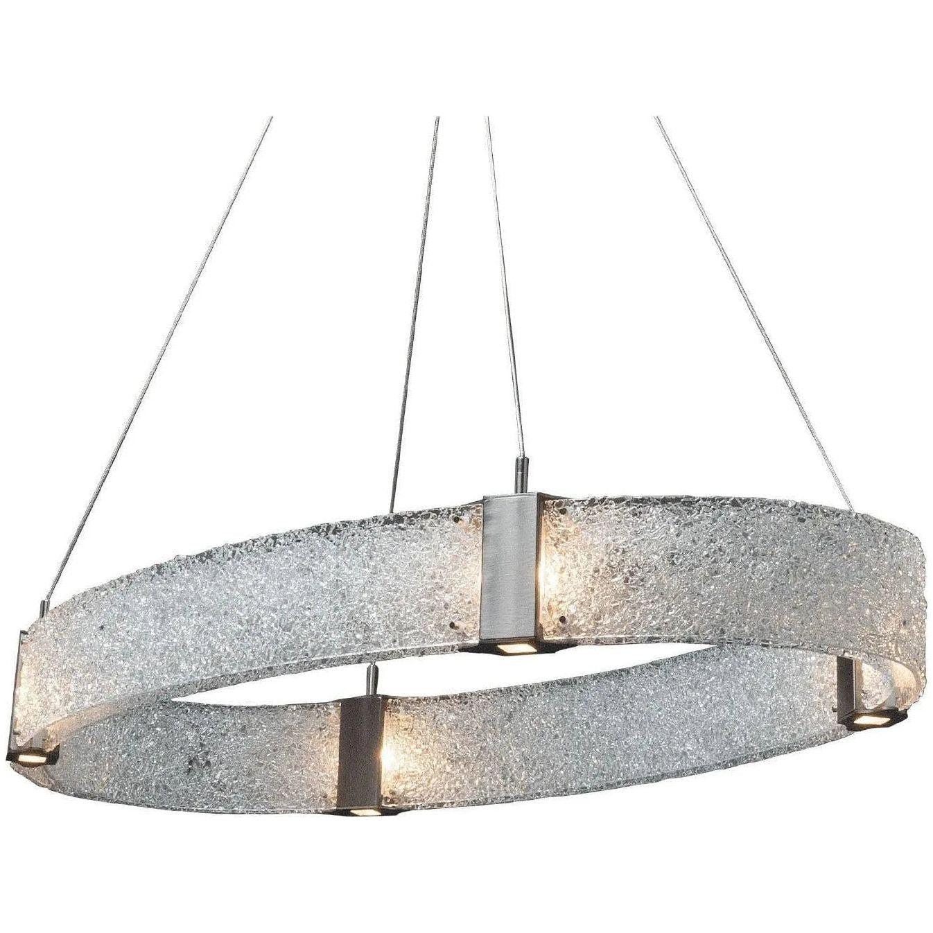 Hammerton Studio - Parallel Oval Chandelier, 44-Inch - PLB0042-44-SN-CR-CA1-L1 - Canada Light Shop