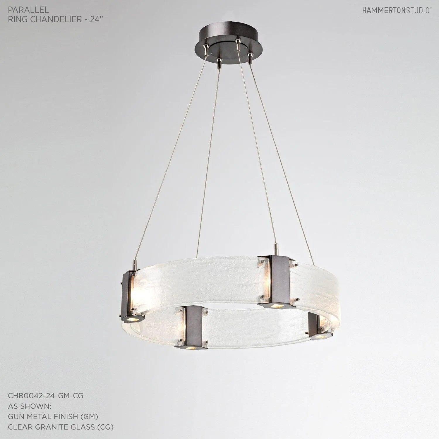 Hammerton Studio - Parallel Ring Chandelier, 24-Inch - CHB0042-24-GM-CG-CA1-L1 - Canada Light Shop