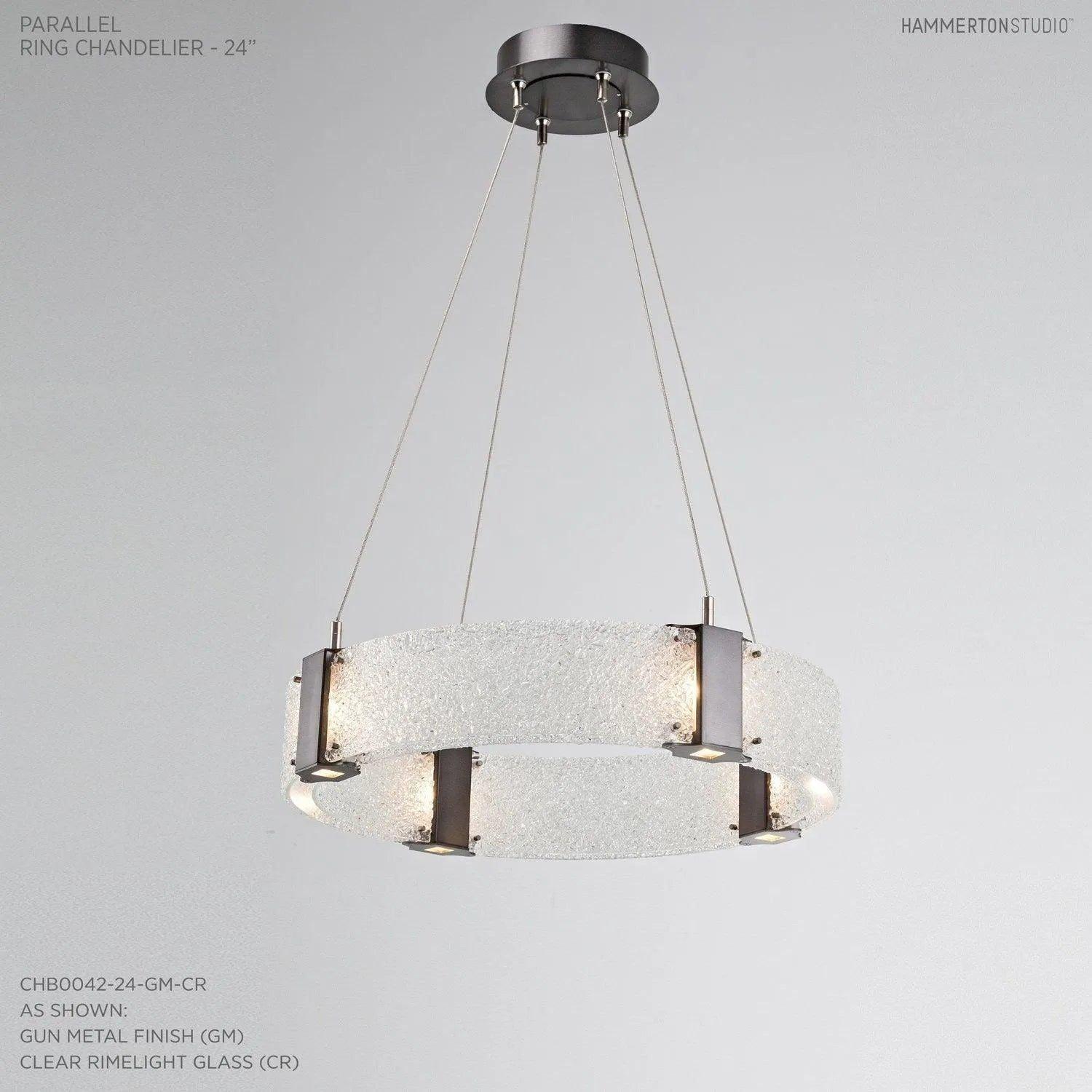 Hammerton Studio - Parallel Ring Chandelier, 24-Inch - CHB0042-24-GM-CR-CA1-L1 - Canada Light Shop