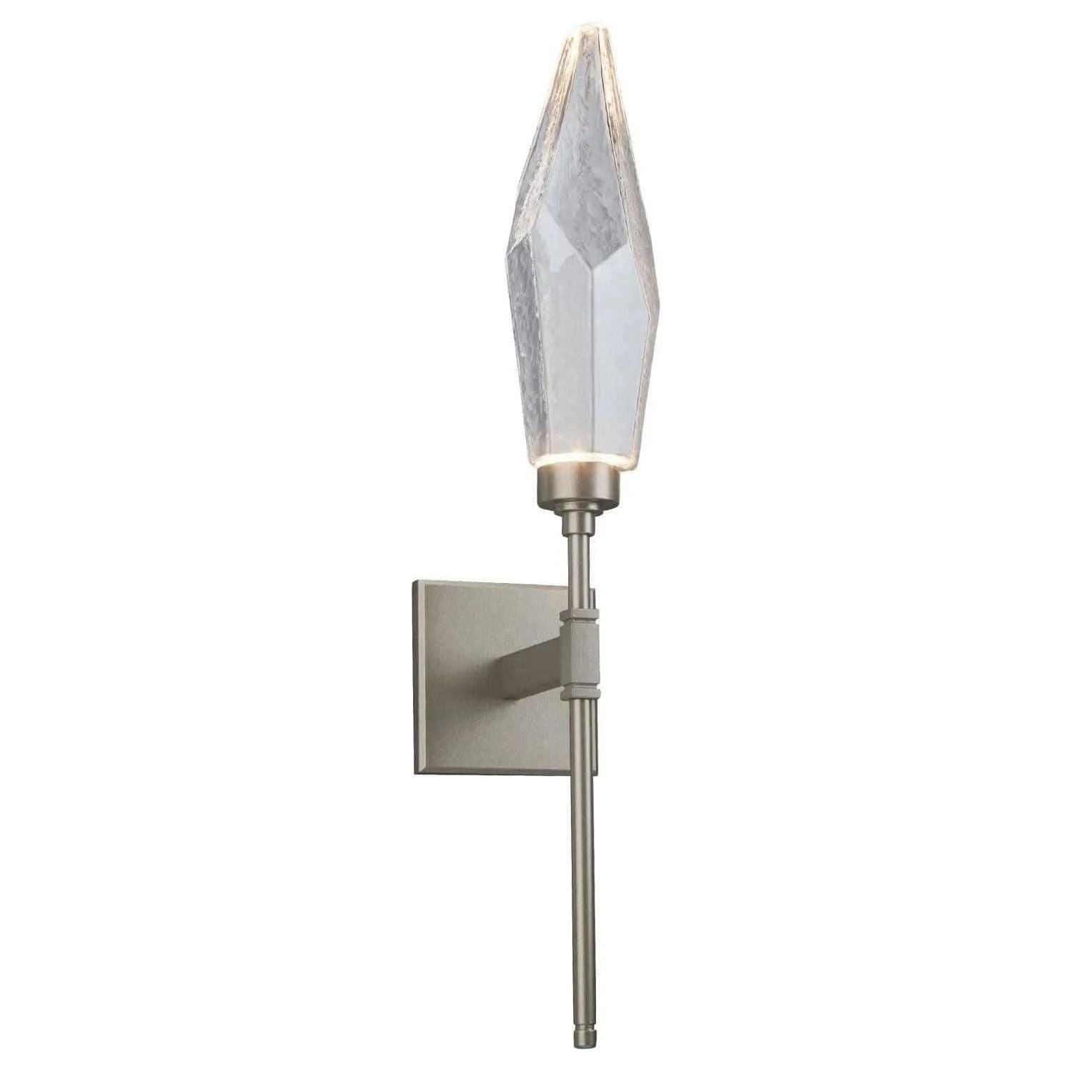 Hammerton Studio - Rock Crystal Indoor Belvedere Sconce - IDB0050-07-BS-CC-L1 - Canada Light Shop