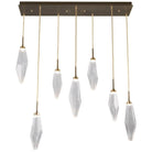 Hammerton Studio - Rock Crystal Linear Multi-Port, 7-Light - PLB0050-07-HB-CC-C01-L1 - Canada Light Shop