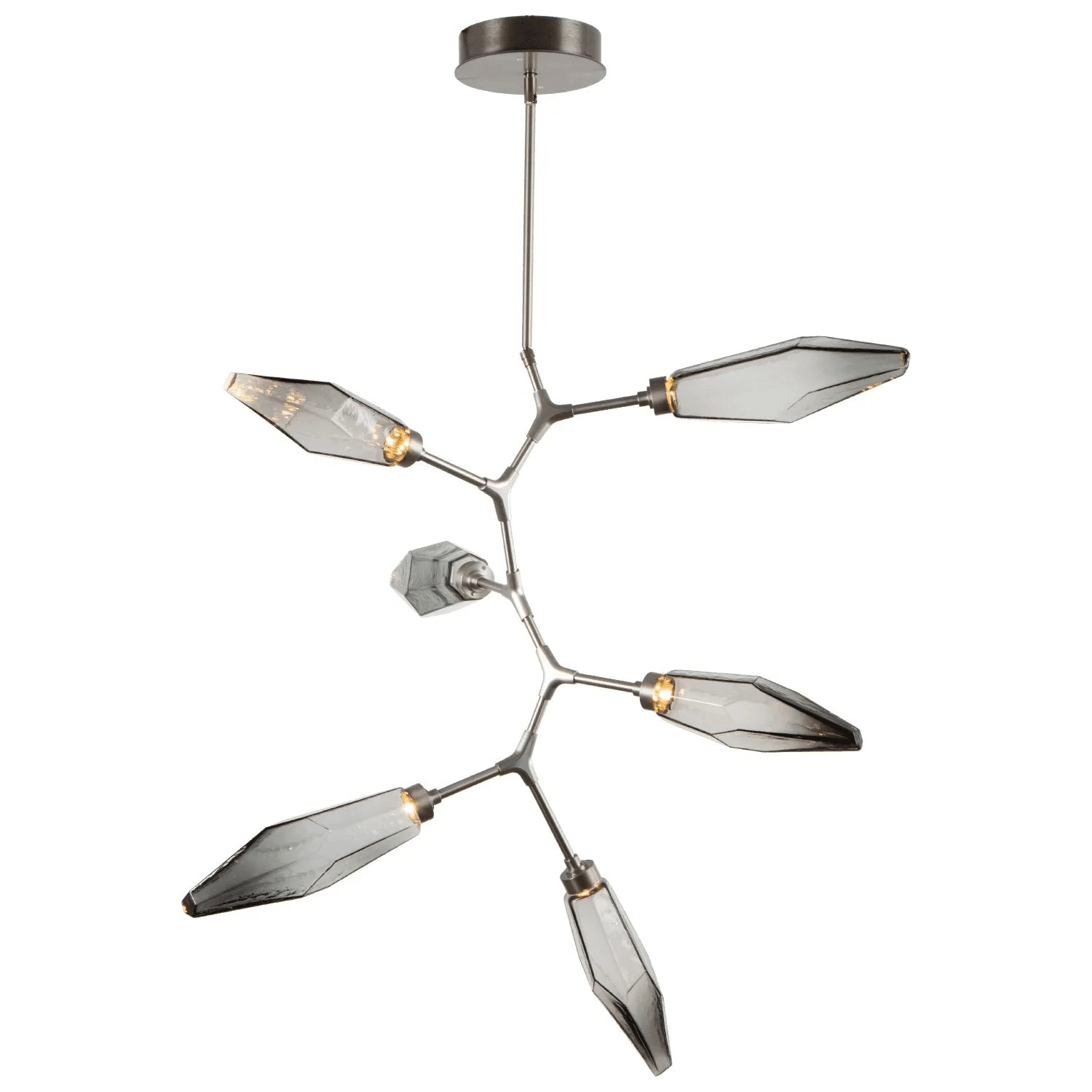 Hammerton Studio - Rock Crystal Modern Vine, 6 PC - CHB0050-VA-SN-CS-001-L1 - Canada Light Shop