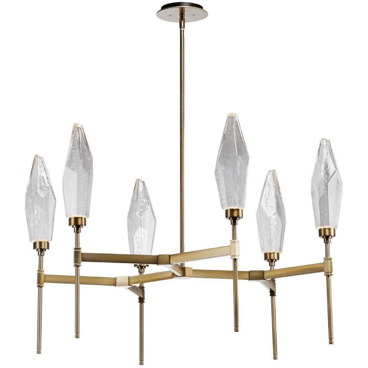 Hammerton Studio - Rock Crystal Round Belvedere Chandelier, 37-Inch - CHB0050-37-HB-CC-001-L1 - Canada Light Shop