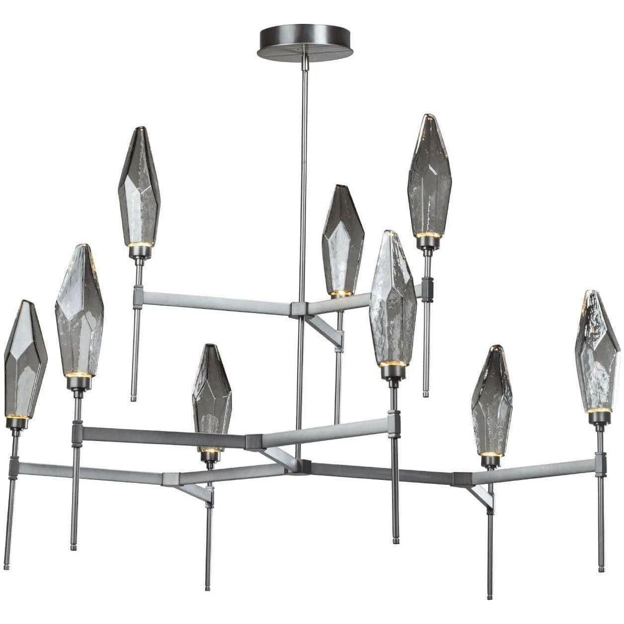 Hammerton Studio - Rock Crystal Round Belvedere Chandelier, 54-Inch - CHB0050-54-GM-CS-001-L1 - Canada Light Shop