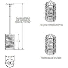 Hammerton Studio - Tempest Pendant Rod Suspended, 11-Inch - LAB0013-11-FB-0-001-E2 - Canada Light Shop