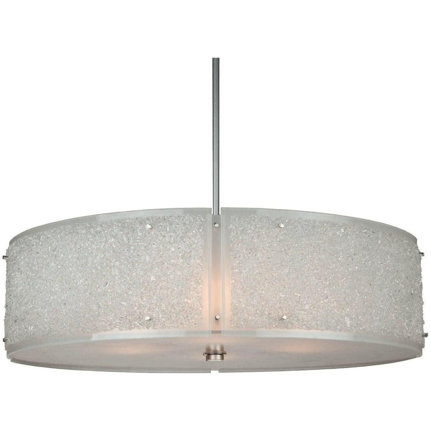 Hammerton Studio - Textured Glass Chandelier, 30-Inch - CHB0044-30-BS-FR-001-E2 - Canada Light Shop
