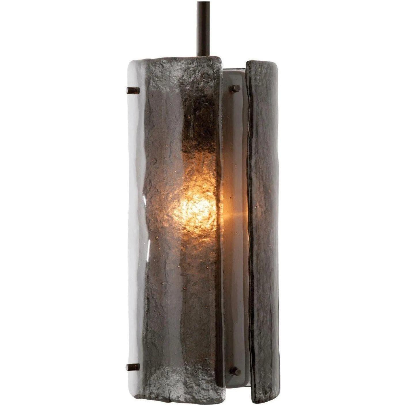 Hammerton Studio - Textured Glass Pendant, 12-Inch - LAB0044-12-FB-SG-001-E2 - Canada Light Shop