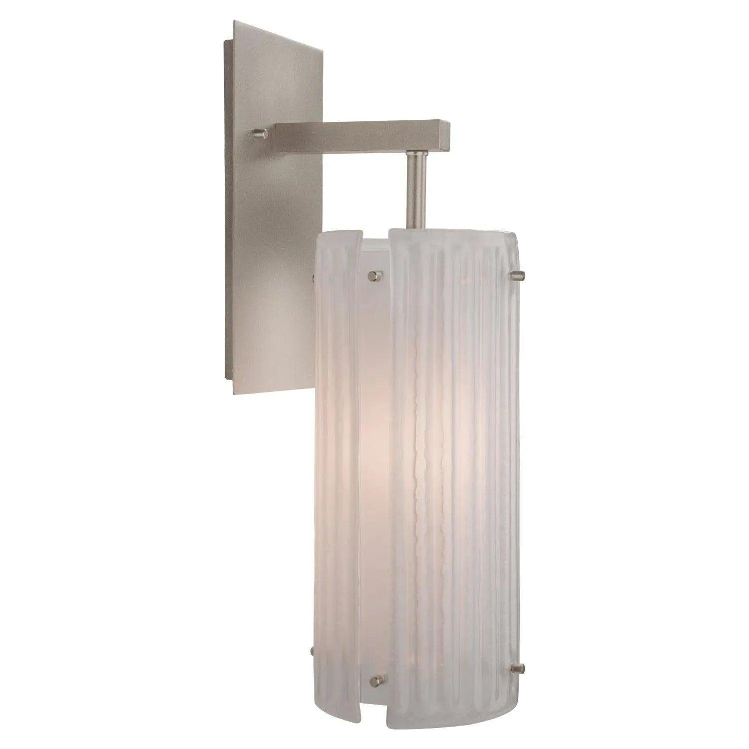 Hammerton Studio - Textured Glass Wall Sconce, 0A-inch - IDB0044-18-BS-FG-E2 - Canada Light Shop