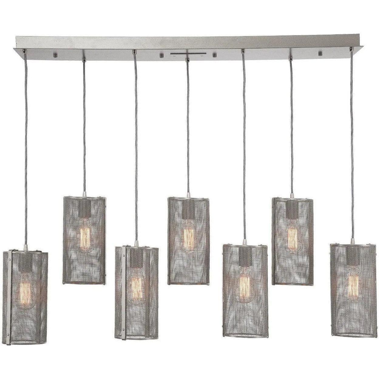 Hammerton Studio - Uptown Mesh Linear Multi-Port, 7-Light - PLB0019-07-BS-0-C01-E2 - Canada Light Shop