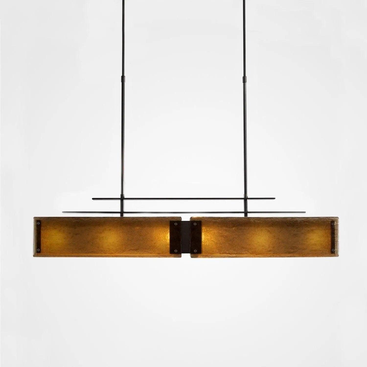 Hammerton Studio - Urban Loft Linear Suspension, 45-Inch - PLB0026-0B-SN-BG-001-E2 - Canada Light Shop
