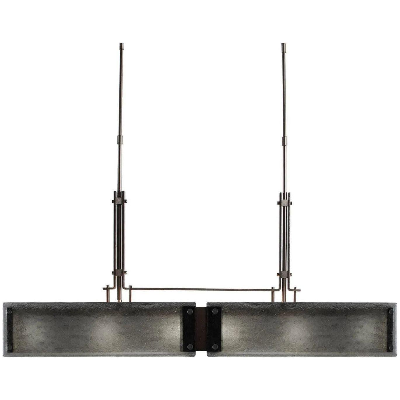 Hammerton Studio - Urban Loft Trestle LED Linear Suspension, 45-Inch - PLB0026-0A-SN-SG-001-L1 - Canada Light Shop