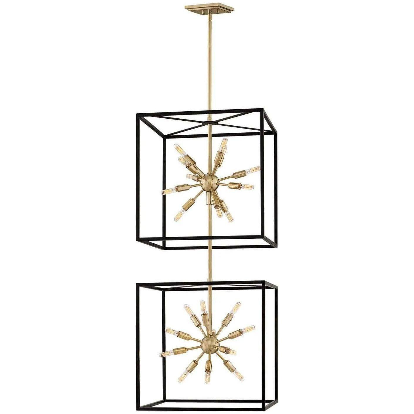 Hinkley Lighting - Aros 52-Inch Two Tier Pendant - 46316BLK - Canada Light Shop