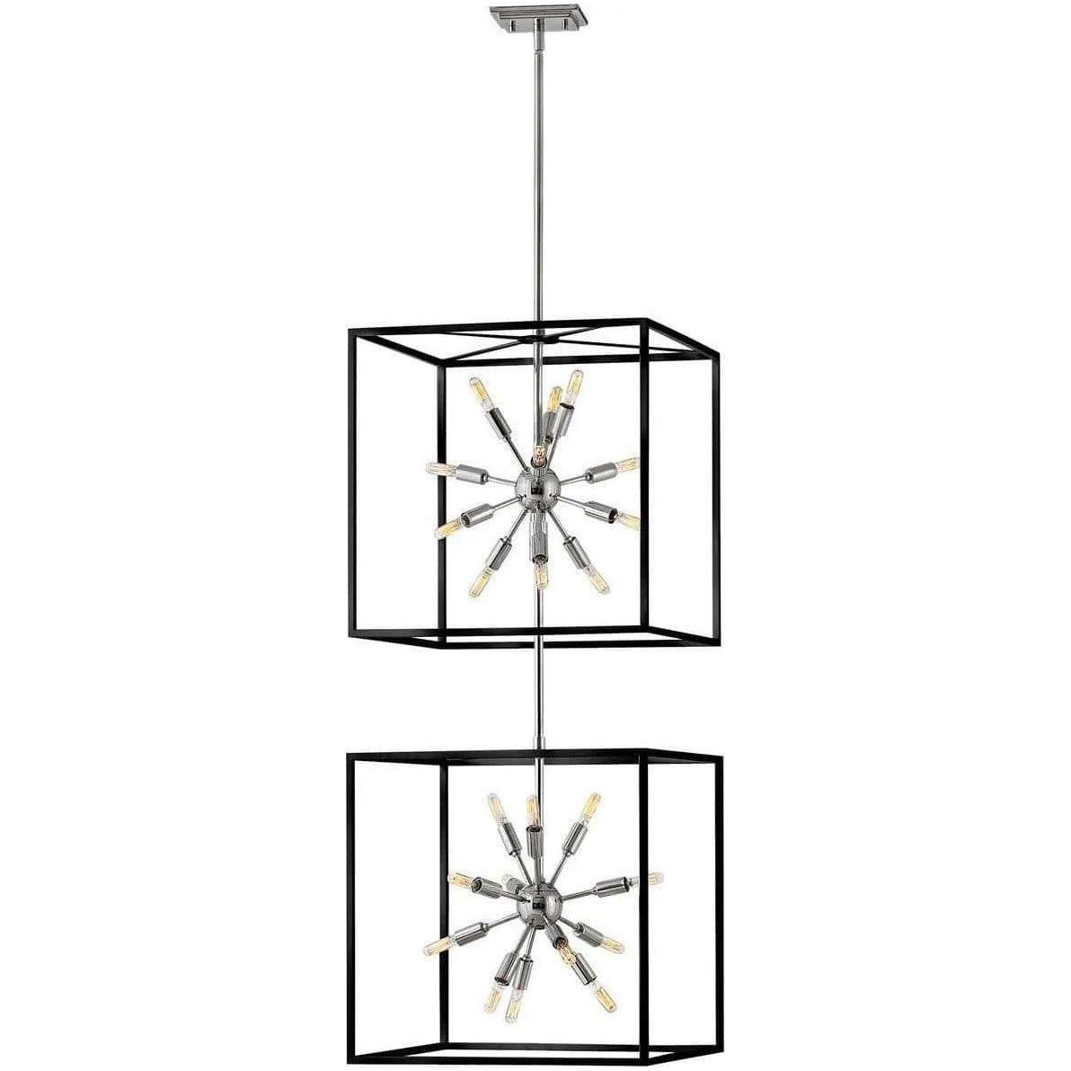 Hinkley Lighting - Aros 52-Inch Two Tier Pendant - 46316BLK-PN - Canada Light Shop
