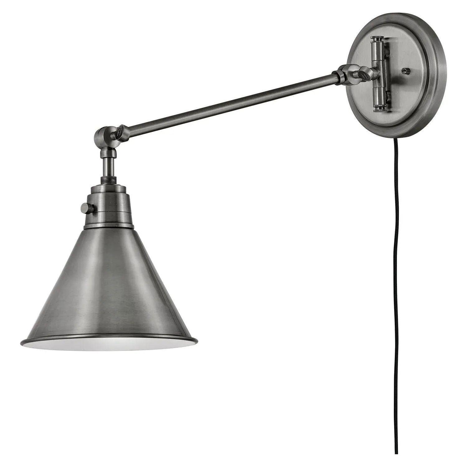 Hinkley Lighting - Arti 11-Inch Swing Arm Wall Light - 3690BK - Canada Light Shop