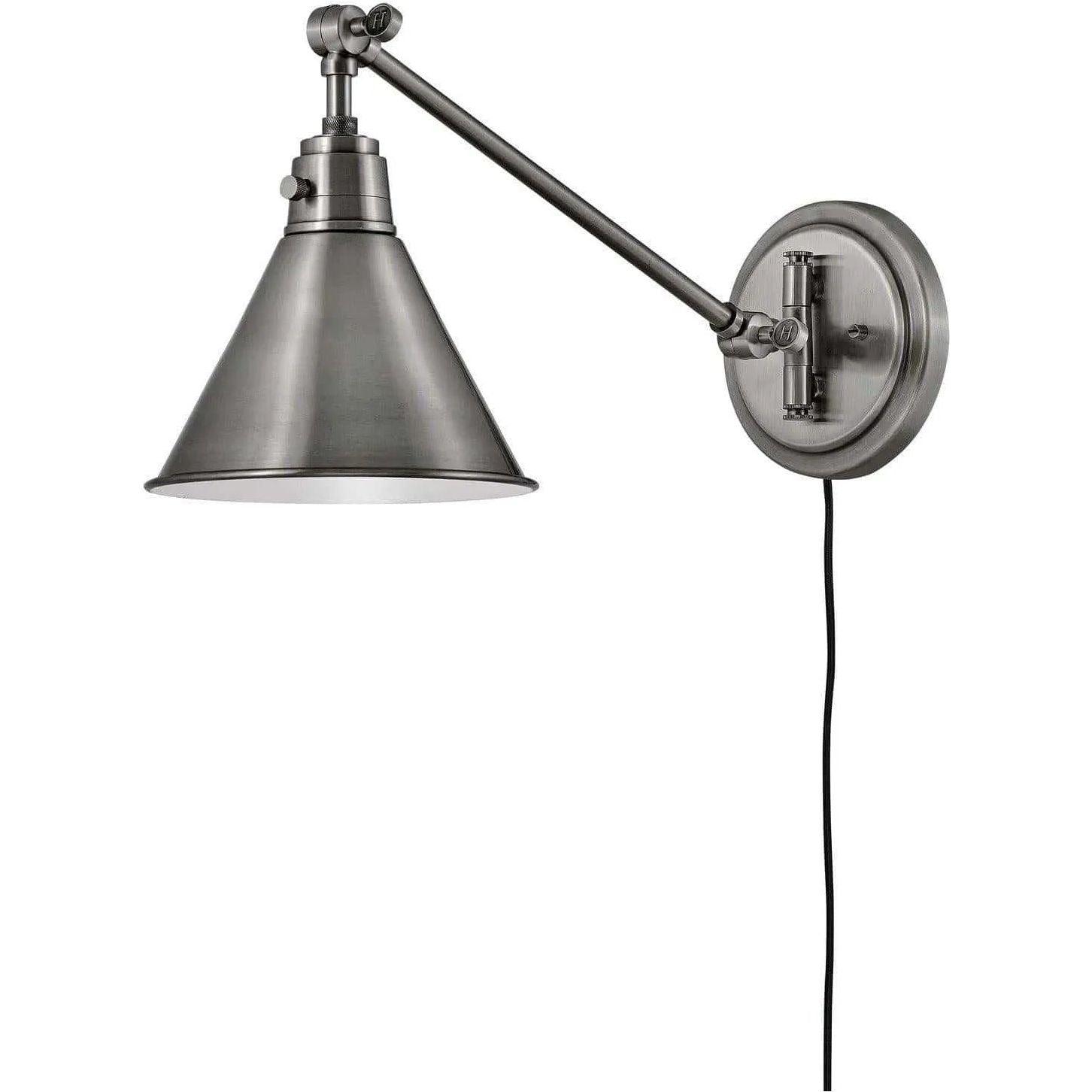 Hinkley Lighting - Arti 11-Inch Swing Arm Wall Light - 3690PL - Canada Light Shop