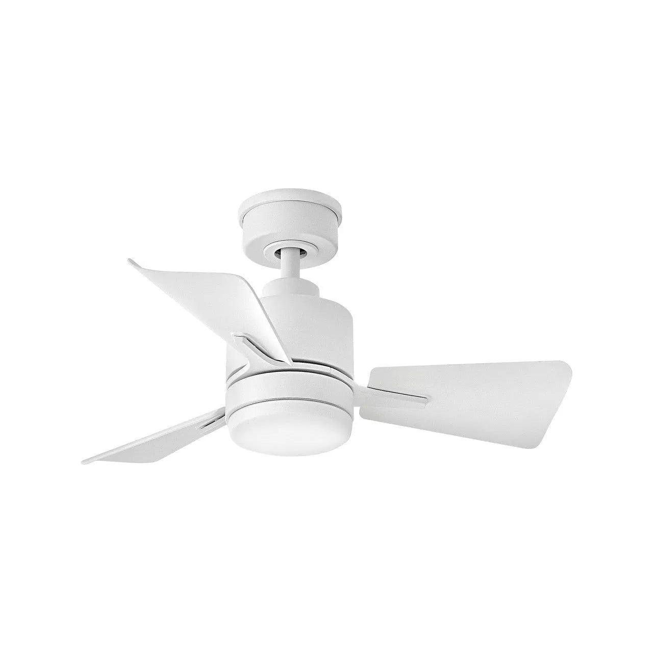 Hinkley Lighting - Atom LED Fan - 906030FMW-LDA - Canada Light Shop