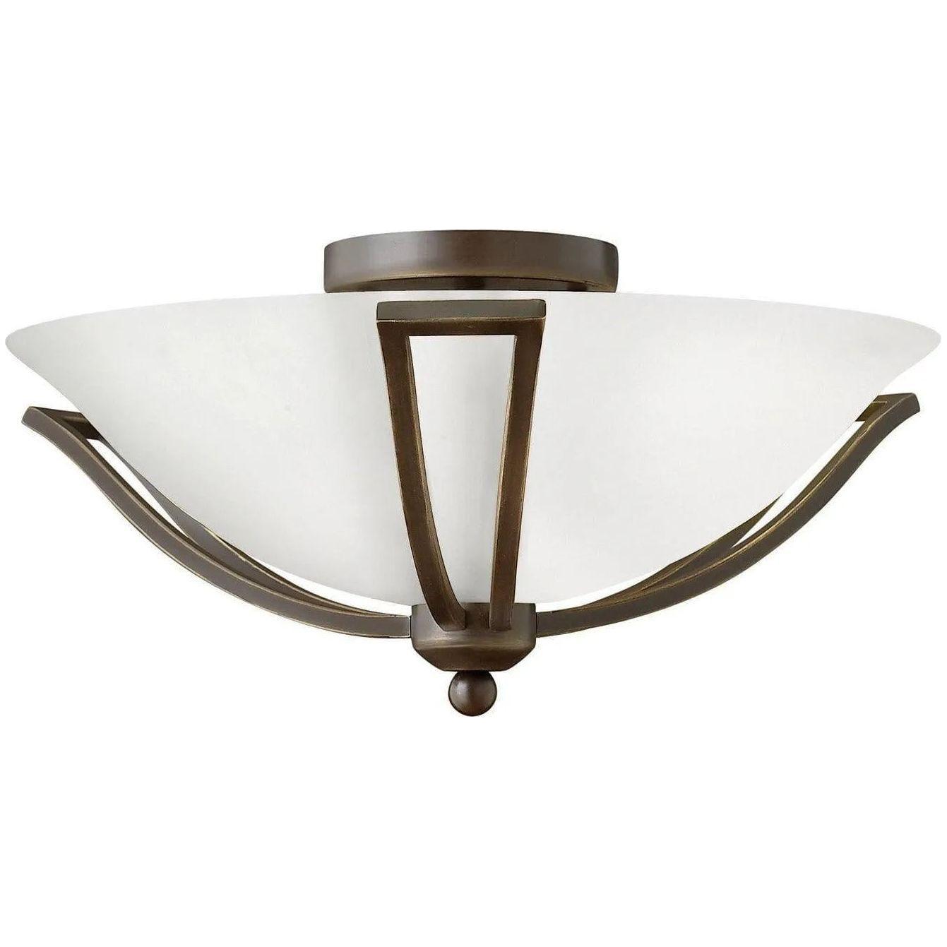 Hinkley Lighting - Bolla 16-Inch Semi-Flush Mount - 4660OB-OPAL - Canada Light Shop