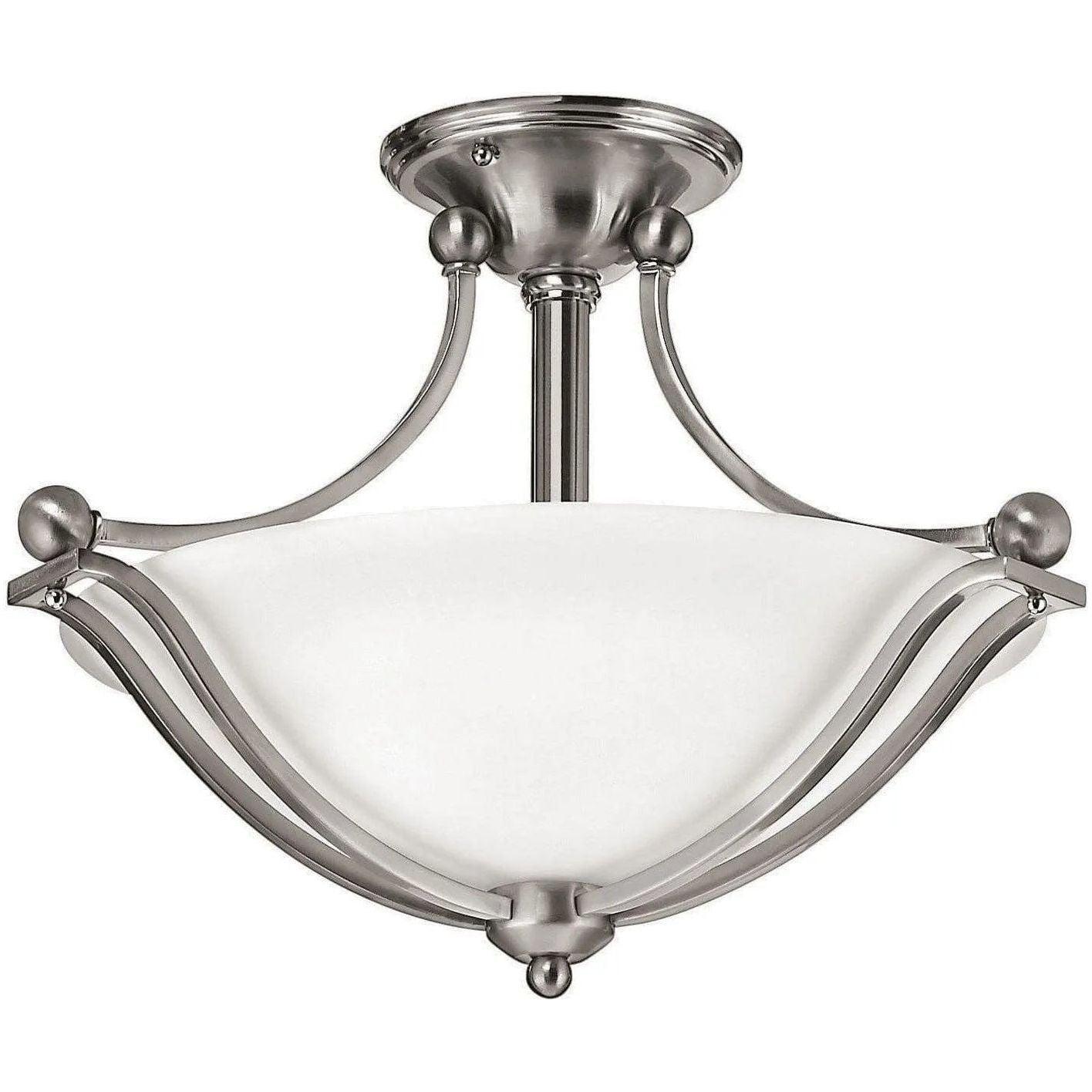 Hinkley Lighting - Bolla 19-Inch Semi-Flush Mount - 4651BN - Canada Light Shop