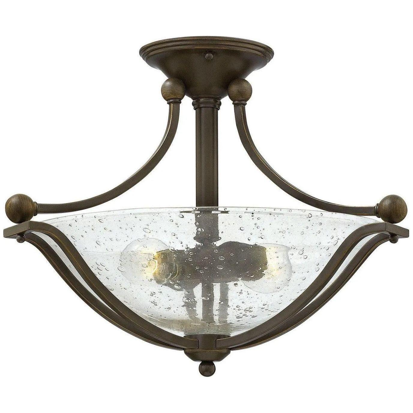 Hinkley Lighting - Bolla 19-Inch Semi-Flush Mount - 4651BN - Canada Light Shop