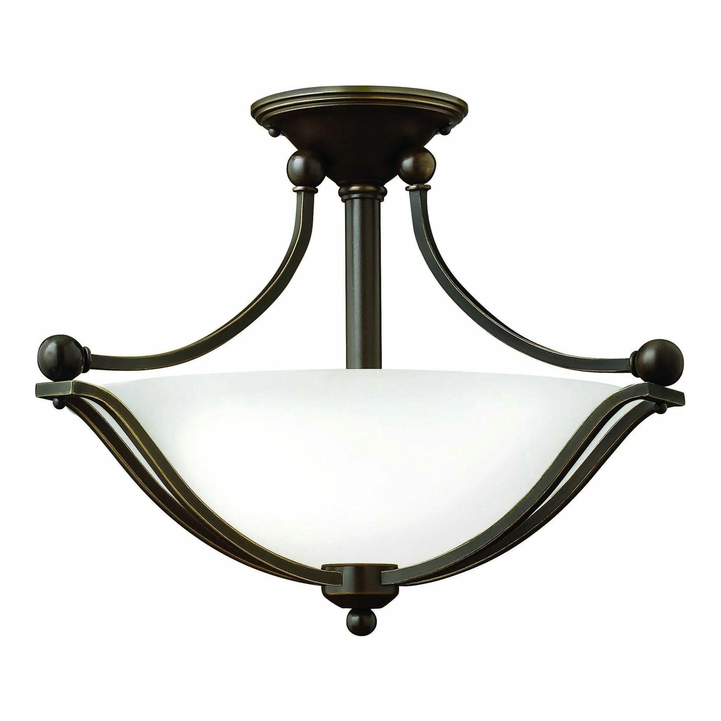 Hinkley Lighting - Bolla 19-Inch Semi-Flush Mount - 4651OB-OP-LED - Canada Light Shop