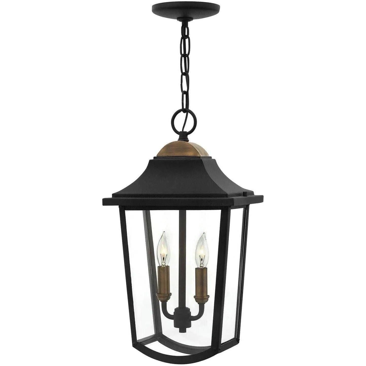 Hinkley Lighting - Burton 10-Inch Outdoor Hanging Lantern - 1972BK - Canada Light Shop