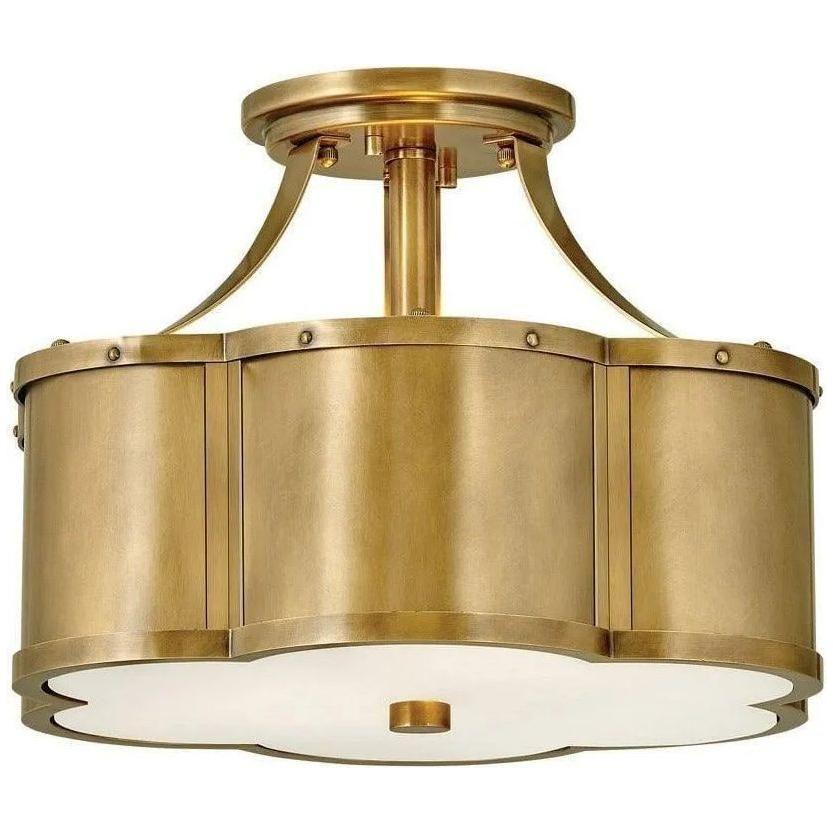Hinkley Lighting - Chance 14-Inch Semi-Flush Mount - 4443HB - Canada Light Shop